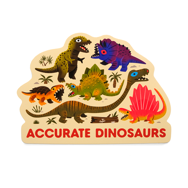 Accurate Dinosaurs - Large Sticker