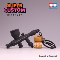 Super Custom Airbrush PVC keychain