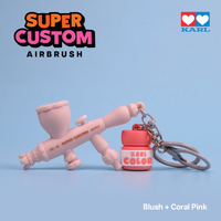 Super Custom Airbrush PVC keychain