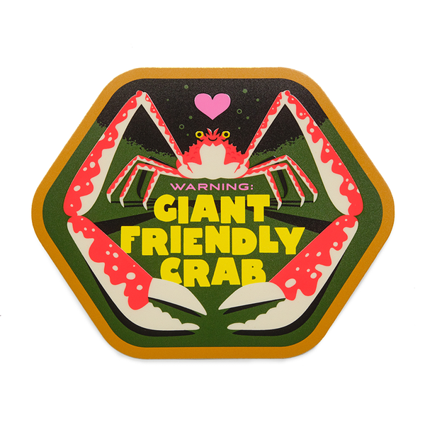 Giant Friendly Crab - Large Sticker