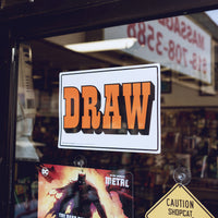 DRAW shop sign - Screen Print